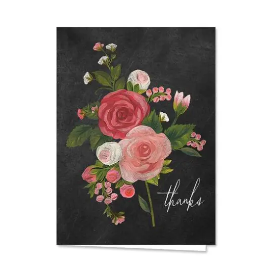 Hortense B. Hewitt Co. Chalkboard Floral Thank You Cards {5}