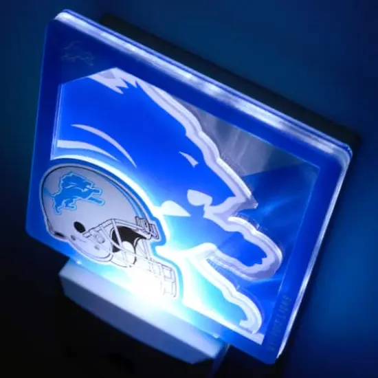NFL Logo Series Nite Light Detroit Lions {5}