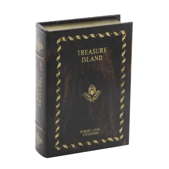 Brown Wooden Traditional Book Box Set {3}