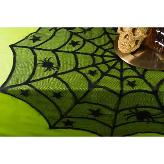 DII&reg; 40" Halloween Lace Table Topper {4}