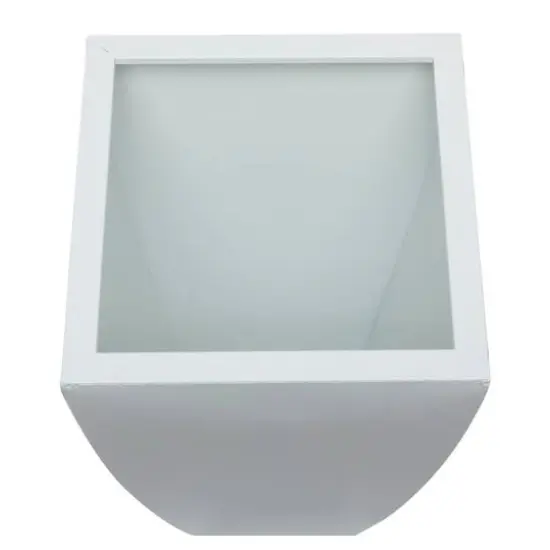 White Modern Planter, Set of 3" 30", 25", 20" {6}