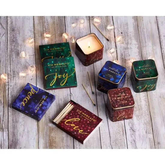 European Soaps Natale Square Jar Candle Love {6}