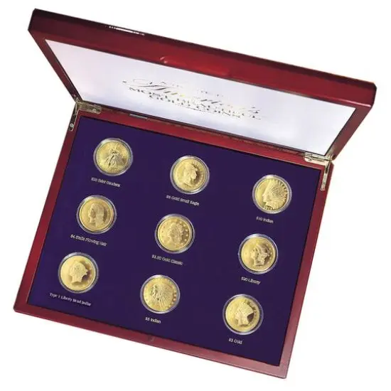 Tribute to Americas Most Beautiful Gold Coins Set {2}
