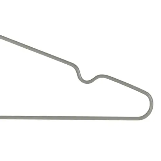Simplify Metal Hangers, 12ct. Gray {7}