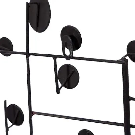 42" Silver Glam Abstract Metal Wall D&eacute;cor {5}