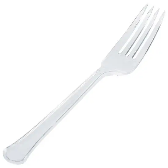 JAM Paper Premium Utensils Plastic Forks Party Pack, 48ct. Clear {1}
