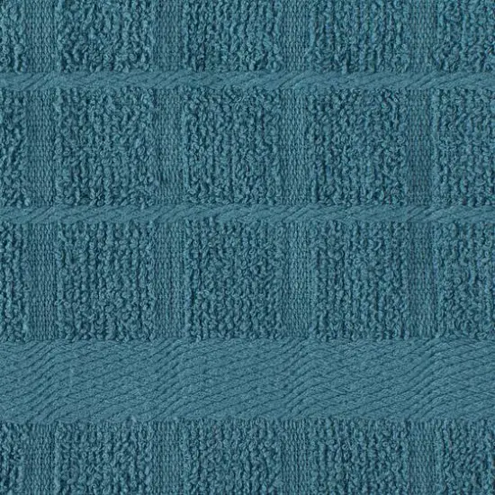 DII&reg; Solid Windowpane Terry Dishtowels, 4ct. Storm Blue {6}