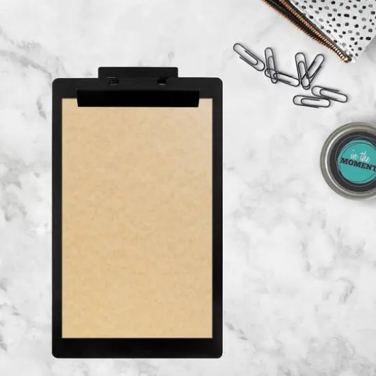 JAM Paper Matte Black Legal Size Aluminum Premium Clipboard with Hinge {4}