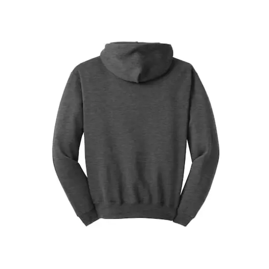 JERZEES&reg; NuBlend Pullover Hooded Heathered Sweatshirt Black Heather {5}