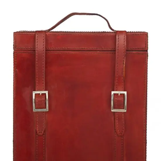 Red Modern Wine Holder, 9" x 5" x 16" {5}