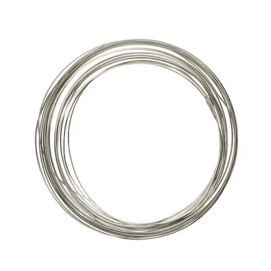 The Beadsmith&reg; Wire Elements&trade; 18 Gauge Tarnish Resistant Soft Temper Wire, 4yd. Titanium {1}