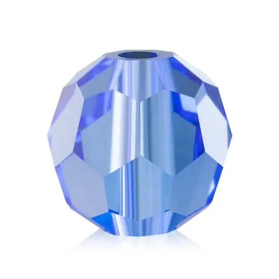 John Bead Preciosa 4mm Czech Crystal Glass Faceted Round Beads, 40ct. Sapphire {1}