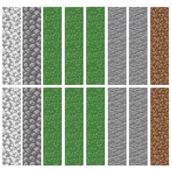 RoomMates Minecraft Block Strips Peel & Stick Wall Decal Set {1}