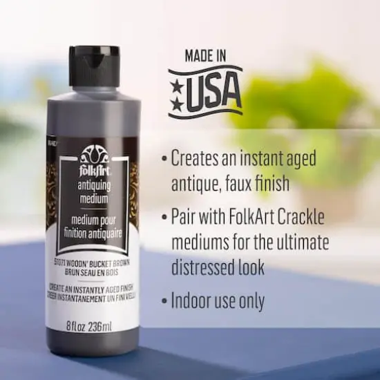 FolkArt&reg; Woodn' Bucket Brown Antiquing Medium {1}