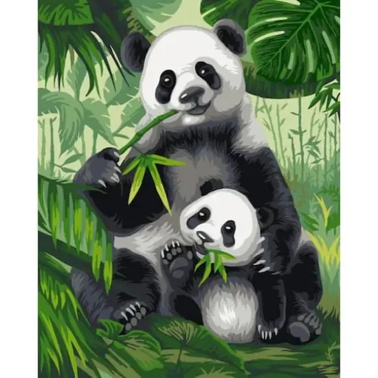 Crafting Spark Bamboo Bears Painting by Numbers Kit {1}