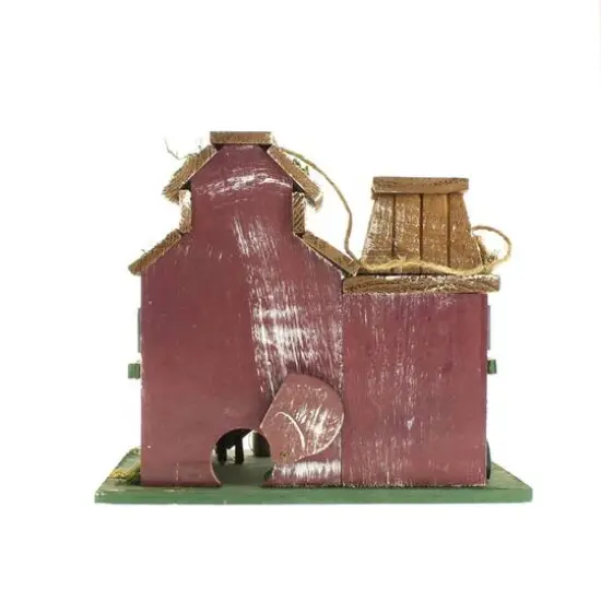 10.25" Rustic Farmstead Birdhouse {4}