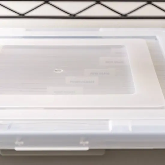 IRIS Gray Snap Tight Plastic Letter & Legal File Organizer Box, 3ct. {13}