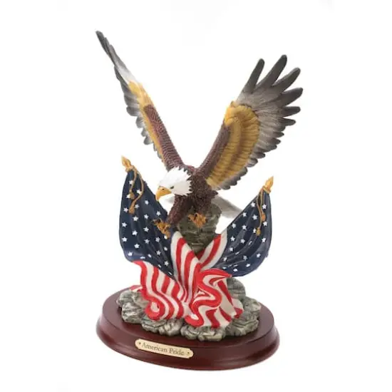 9.5" Patriotic Eagle Figurine {1}