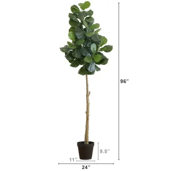 8ft. Artificial Fiddle Leaf Fig Tree {3}