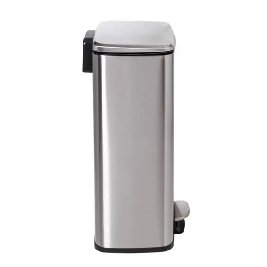 Honey Can Do Stainless Steel Step Trash Cans with Lid Set {12}