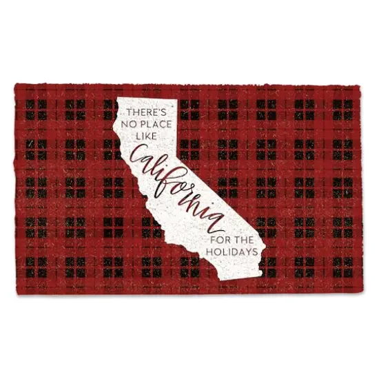 California for the Holidays Doormat {1}