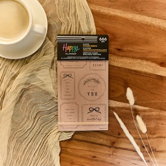 The Classic Happy Planner&reg; Heritage Charm Sticker Book {5}