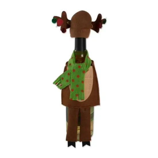 DII&reg; Santa, Reindeer, and Elf Wine Bottle Outfits Set {11}