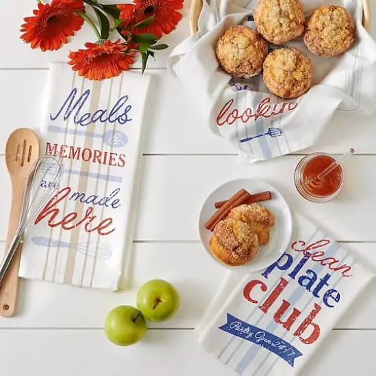 Asst What'S Cookin' Printed Dishtowel (Set of 3) {5}