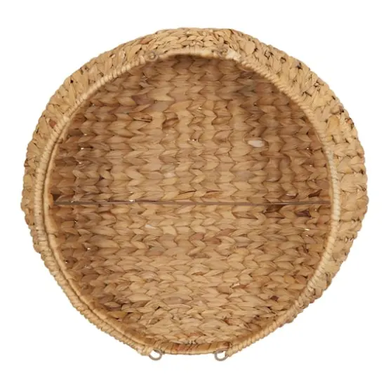 Household Essentials Round Woven Basket with Handles {5}