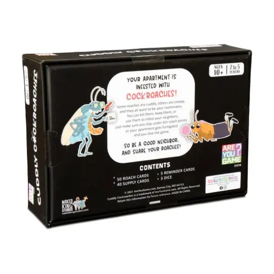 Cuddly Cockroaches Card Game {10}