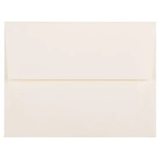JAM Paper A2 Strathmore Invitation Envelopes, 50ct. Natural White Laid {1}