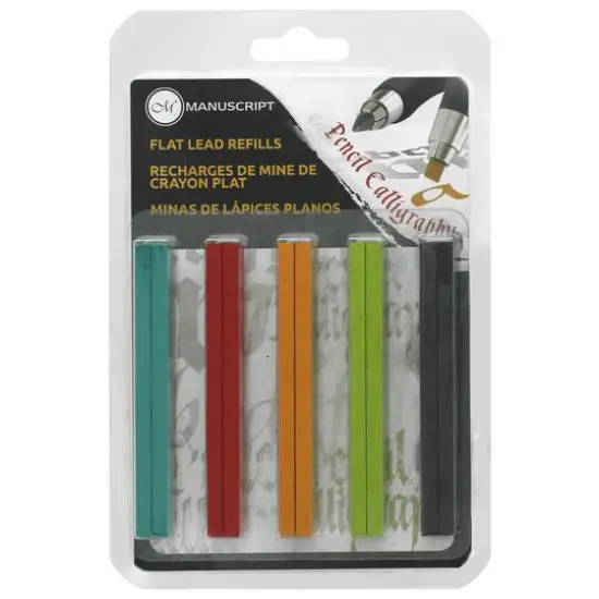 Manuscript Flat Lead Mixed Color Refill Set {1}