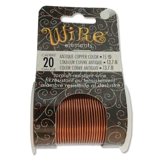 The Beadsmith&reg; Wire&trade; Elements 20 Gauge Tarnish-Resistant Wire Antique Copper {1}