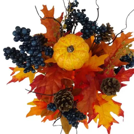 21" Orange Pumpkin & Blue Berry Deluxe Bush by Ashland&reg; {3}