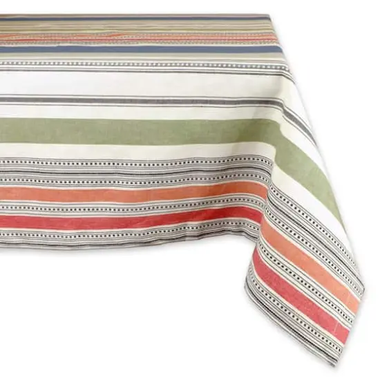 DII&reg; 84" Warm Stripe Tablecloth {1}