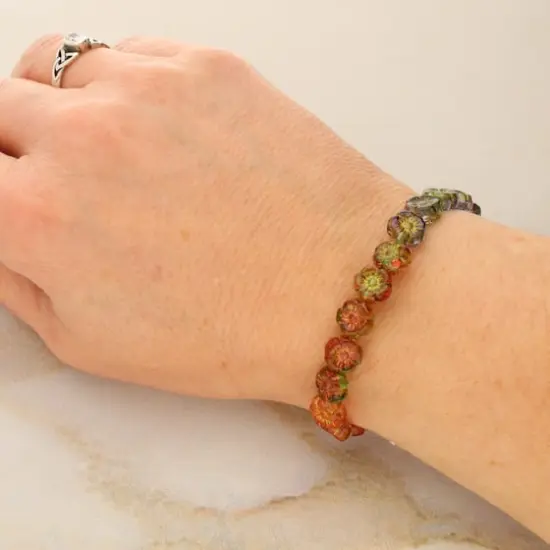 Sun Daisies Czech Glass Flower Beads, 8.6mm by Bead Landing™ {5}