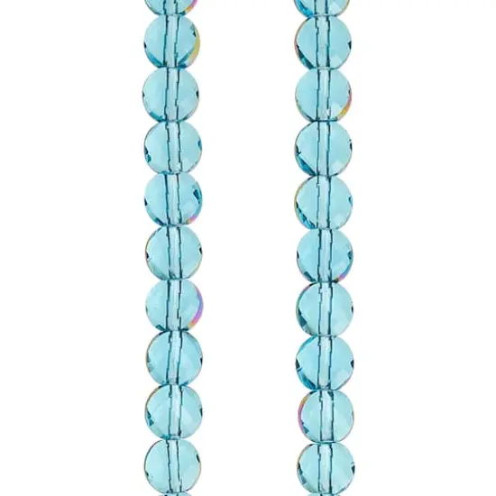 Shiny Aqua Clear Glass Beads by Bead Landing&reg;, 6mm {1}