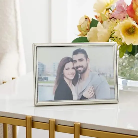 Simply Essentials&trade; 5" x 7" Polished Silver Frame by Studio D&eacute;cor&reg; {3}