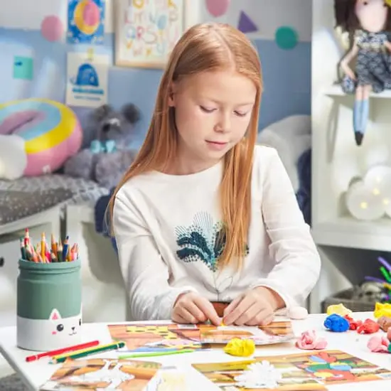 Arteza&reg; Kids Safari Clay By Numbers Kit, 56 pcs {7}