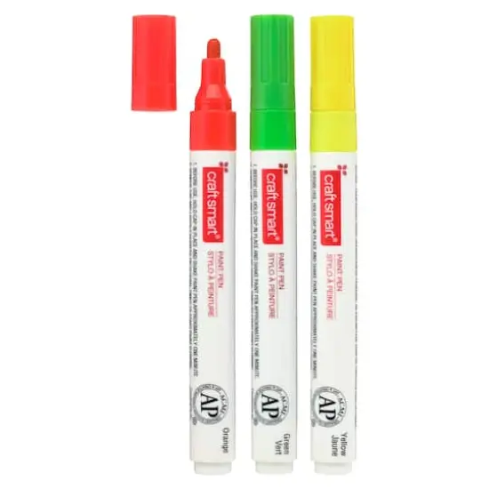 Craftsmart&reg; Paint Pen, Broad Line 3 Pc &mdash; Halloween {1}