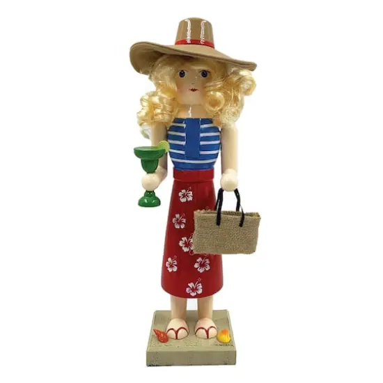 14" Lady at the Beach Nutcracker {1}