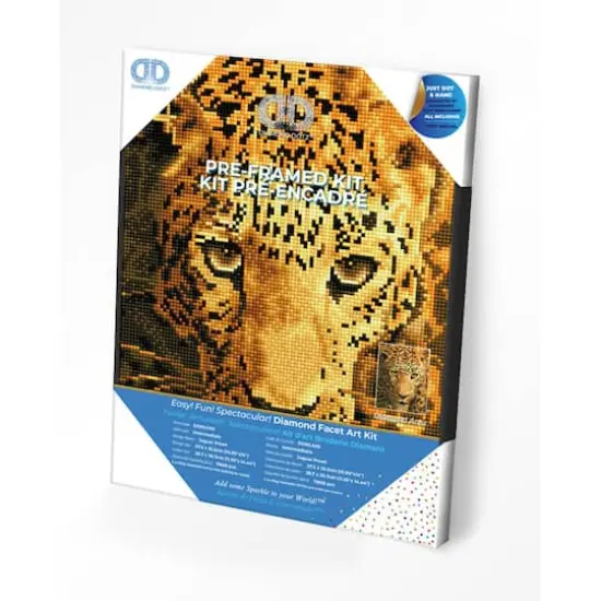 Diamond Dotz&reg; Intermediate Jaguar Prowl with Frame Diamond Painting Kit {4}