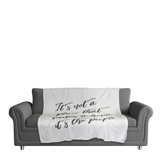 50" x 60" Makes a Home Coral Fleece Throw Blanket {3}