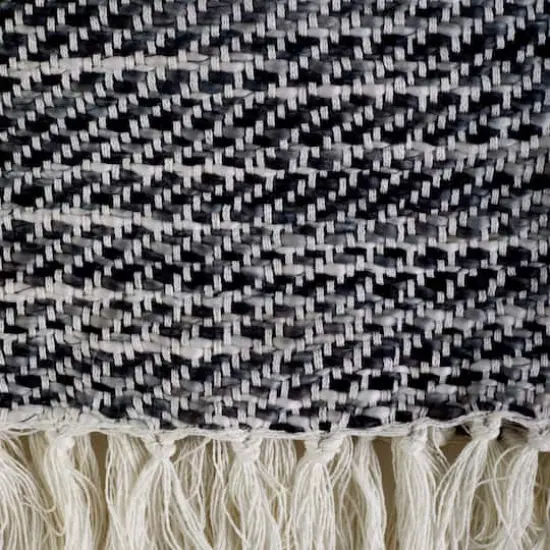 DII&reg; Gray Tone Diagonal Stripe Acrylic Throw {3}