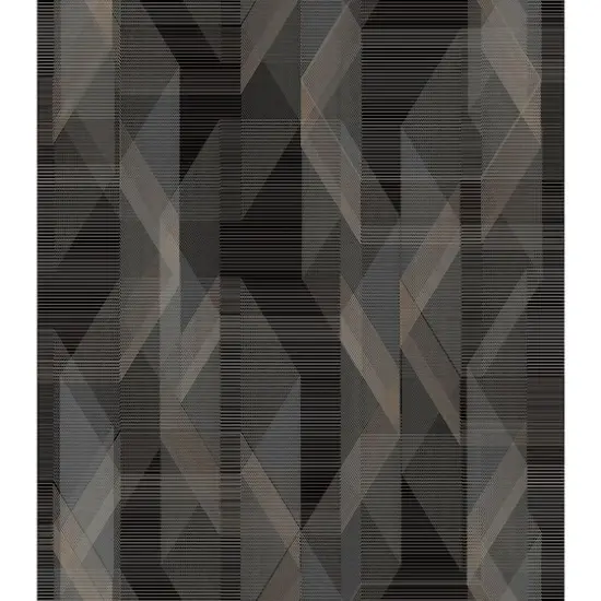 RoomMates Debonair Geometric Peel & Stick Wallpaper Black {1}