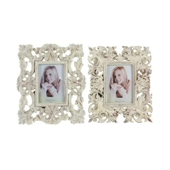 2 Pack White Polystone Traditional 9" x 11" Frames {6}