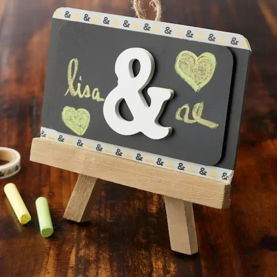 6.6" Chalkboard with Easel by Make Market&reg; {3}