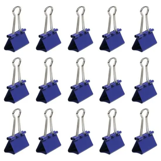 JAM Paper 1.25" Binder Clips, 15ct. Purple {7}