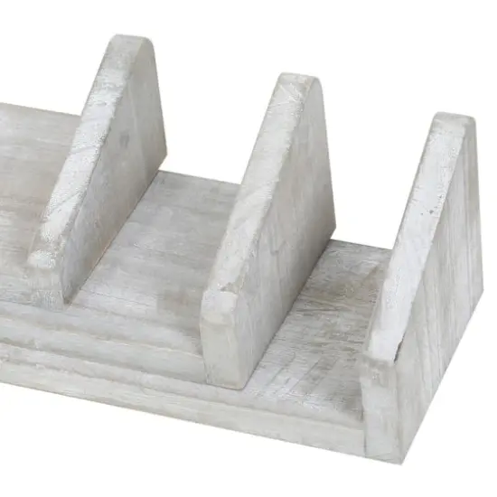 NEX&trade; Rustic Gray Floating Shelves Set {4}