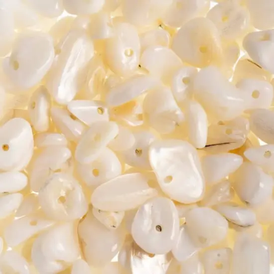 John Bead Natural Stone Chip Beads, 100g Natural White {1}